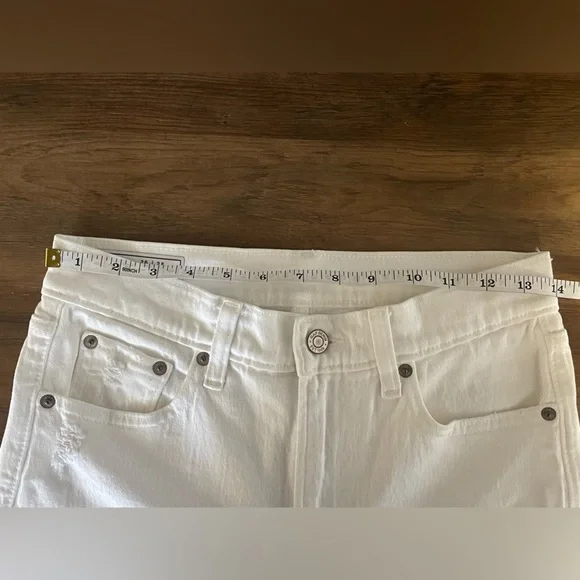Gap Cheeky Straight High Rise White Denim Jeans - Picture 4 of 8